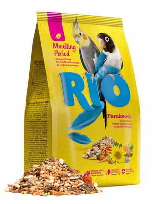 RIO для средних попугаев, в период линьки, цены в Самаре, характеристики,  фото, корм для птиц в интернет-магазине Клампи