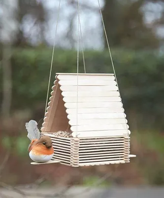 Кормушка для птиц на дерево, сборная. \"Теремок\" - купить с доставкой по  выгодным ценам в интернет-магазине OZON (686463011)