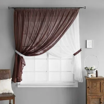 Купить LISM градиентные короткие прозрачные тюлевые короткие шторы для  украшения гостиной, шторы для комнаты, кухни, вуаль, занавески из органзы |  Joom