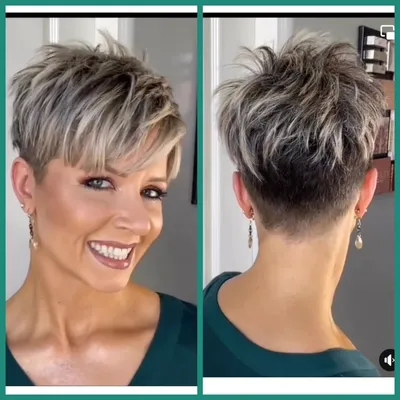 Pin by Nancy Candela Casalino on Hairstyles in 2023 | Short shaved  hairstyles, Short silver hair, Short hair haircuts