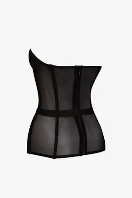 superdown Jeanine Mesh Corset in Black | REVOLVE