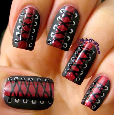 Roses and corsets | Nails, Nail art, Color