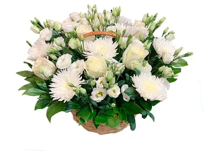 Корзина с хризантемами «Лукошко» купить в Москве недорого - По цене 9650  руб. | Заказать с доставкой