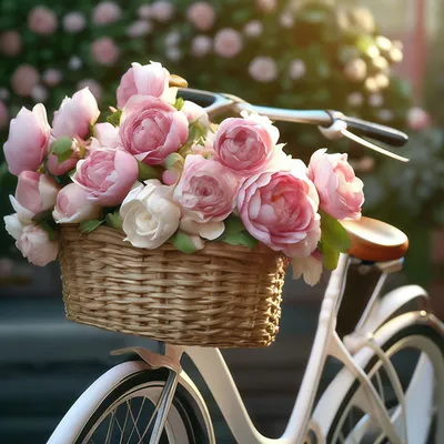 Цветочная корзина White купить с доставкой по СПб | Сборные букеты недорого  в интернет-магазине цветов Флористка Кэт