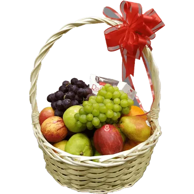 Корзина премиальная с цветами, фруктами, ягодами до дна - БорщБукет |  Букеты из овощей и фруктов | Краснодар