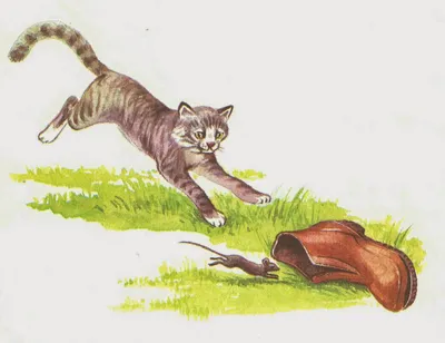 Фотография кошки с мышкой, скачать бесплатно