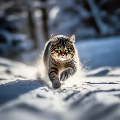 Кот в трикотажном шарфе зимой Стоковое Фото - изображение насчитывающей  ангстрома, природа: 166096290