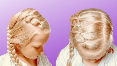 Две косички для девочки. причёски в школу. Подробные видео уроки. | Косы и  причёски от Elvira Alexa | Дзен