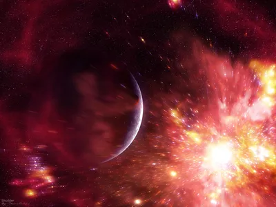 Космос, разлом пространства, маленькие…» — создано в Шедевруме