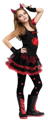 Карнавальный костюм чертика «Роковая красотка» (рожки+ маска) - купить по  выгодной цене | МАГАЗИН ПРАЗДНИКА