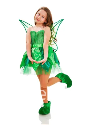 Костюм Динь-Динь для девочек, костюм на Хэллоуин для детей, зеленый  нарядное платье принцессы-феи, карнавальный костюм – лучшие товары в  онлайн-магазине Джум Гик