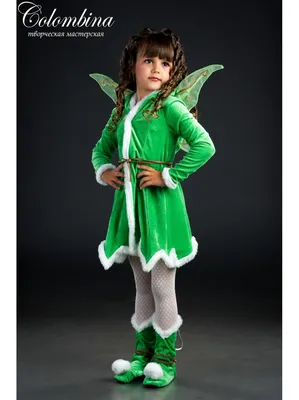 Рождественское фея Динь-Динь платье для девочек с зелеными цветами эльфом  детский косплей принцесса бальное платье Хэллоуин маскарадные костюмы |  AliExpress