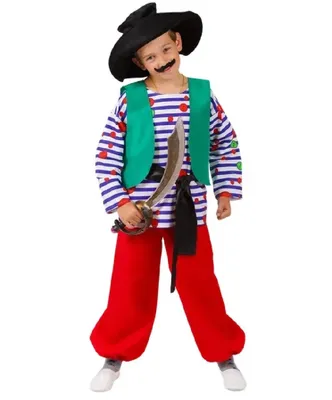 Детский костюм \"Бармалей\": головной убор, жилет, сорочка, пояс, брюки, меч  (Россия) купить в Перми