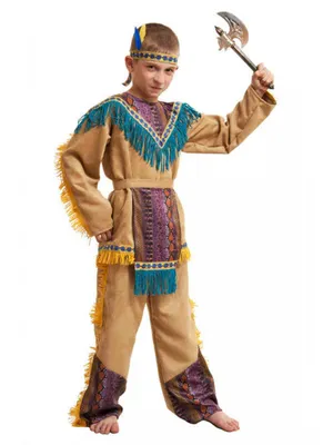 Купить костюм Индейца для мальчика 5-7 лет | Карнавальные костюмы