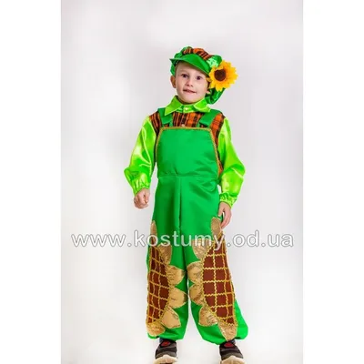 Детский карнавальный костюм для девочки Подсолнух (рост от 104 до 116 см):  купить для школ и ДОУ с доставкой по всей России