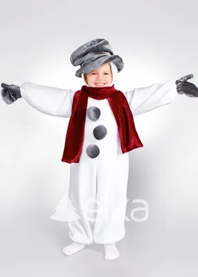 Детский маскарадный костюм Снеговик Снежок 1037 к-18 для мальчика купить в  интернет магазине