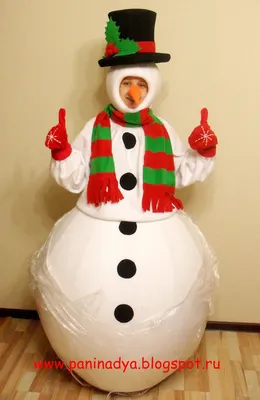Детский карнавальный костюм снеговика для мальчика