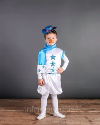 костюм снеговика 341 для ребенка купить в Москве, в интернет-магазине.  Цены, фото, описание, отзывы.