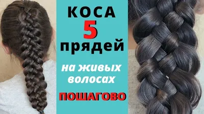 Коса из 5 прядей: варианты и способы плетения, пошаговая инструкция с фото  - Janet.ru