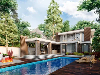 Восхитительный дом с бассейном в Нэшвилле 〛 ◾ Фото ◾ Идеи ◾ Дизайн
