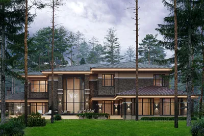 Проект двухэтажного дома с террасой спереди 125 кв м №112 -