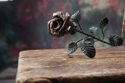 Кованые розы - Ритуальная композиция (ручная ковка)