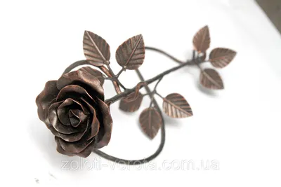 Кованая Роза на Подставке — Купить на BIGL.UA ᐉ Удобная Доставка  (1277000661)