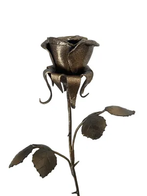 Кованая роза с подставкой (ID#646417310), цена: 679.15 ₴, купить на Prom.ua