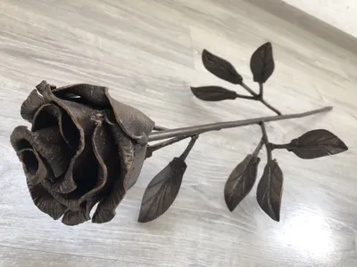 Кованая роза к 8 марта | Пикабу