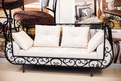 Оригинальный кованый диван КДВ-007: купить в Москве, фото, цены