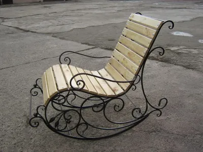 Кованое кресло качалка - купить кованое кресло качалка Украина