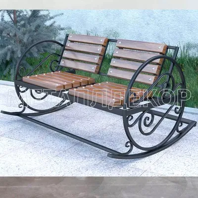 Кресло-Качалка КК-0017 — Купить кованые кресла-качалки в Москве недорого