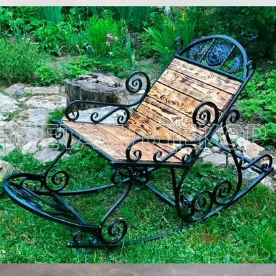 Кресло-Качалка КК-0013 — Купить кованые кресла-качалки в Москве недорого
