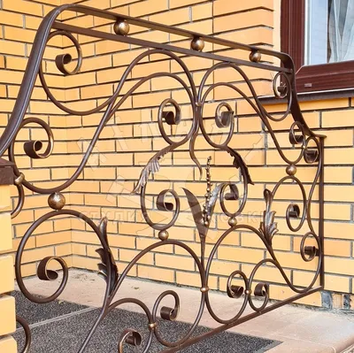 Кованые уличные ограждения на крыльцо 3 заказать в Нижнем Новгороде