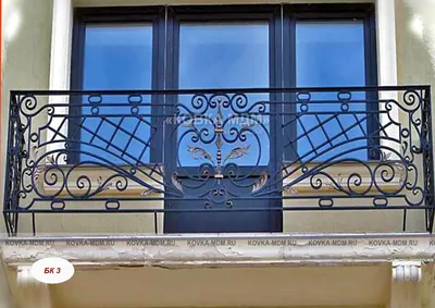 Кованые ограждения балконов Артикул № 033 | Кованые-перила.рф