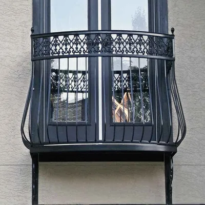 Кованые перила для крыльца и балкона на втором этаже АРТИКУЛ КП 2021-20