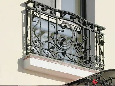 Кованые перила на балкон КП-023: купить в Москве, фото, цены