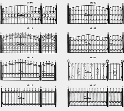 Кованые ворота с калиткой внутри ворот фото цена
