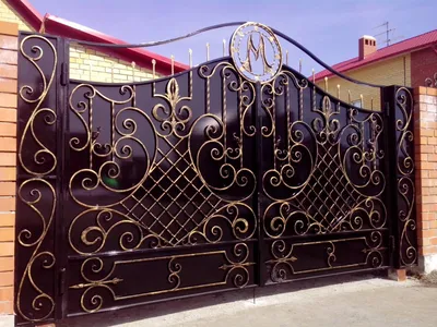 Кованые забор, ворота, калитка, козырёк... - Художественная ковка в Тюмени