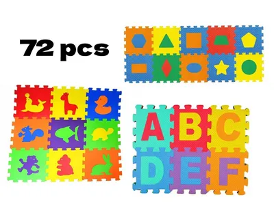 Детский игровой коврик Пазлы Жираф K09 ПРЕМИУМ - оригинальный выбор для  развития детей