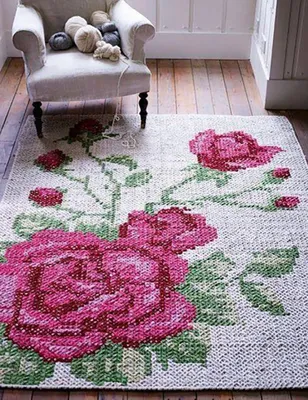 Just take a look at how to make a chic pile carpet from ordinary mesh and  yarn! - YouTube