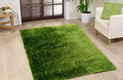 Зелёные ковры в интерьере: свежие, как трава! | Ами Ковры