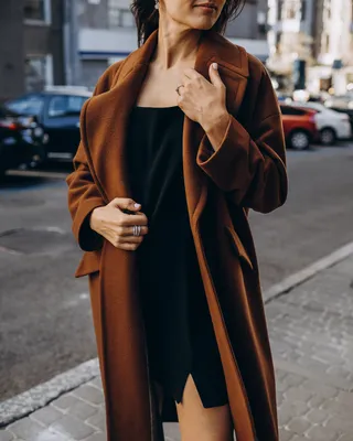 Женское коричневое пальто от производителя Kryhitka Lima | Украина