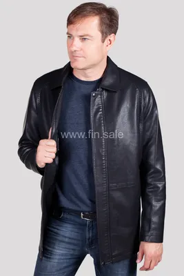 Купить мужскую кожаную куртку с английский воротник (арт. v-16314) в Москве  в интернет-магазине FINSALE