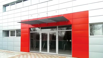 Скляний козирок моделі Fasani від компанії СклоДизайн
