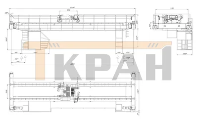 Купить Кран мостовой двухбалочный 300 тонн опорный по низкой цене в  Красноярске и РФ: характеристики, фото