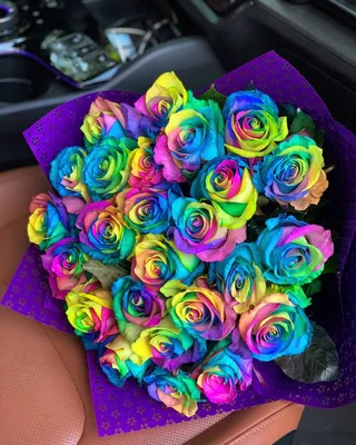 Крашеные розы \"Ведьмино счастье\" - Доставкой цветов в Москве! 118075  товаров! Цены от 487 руб. Цветы Тут