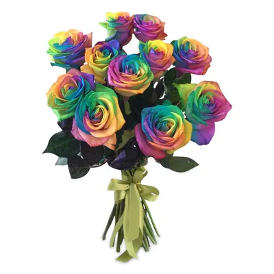 Купить разноцветные розы в Москве недорого, с доставкой по городу - Студио  Флористик