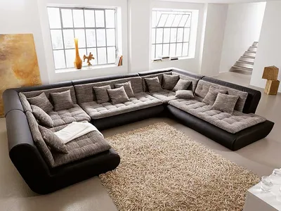Современная мягкая мебель для гостиной - 67 фото