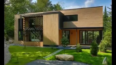 Дизайн деревянного дома снаружи [87 фото]